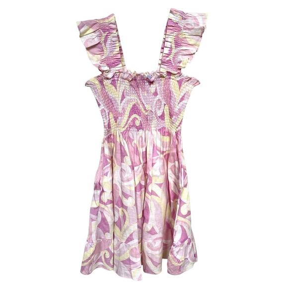 Hill House Pink and Yellow Mini Dress - Picture 8 of 15